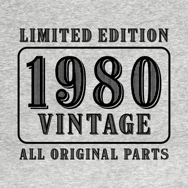 All original parts vintage 1980 limited edition birthday by colorsplash